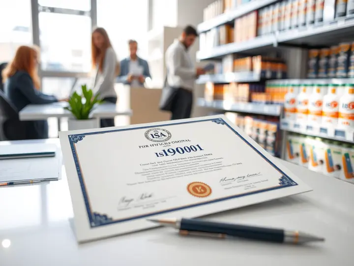 ISO 9001认证证书细节展示
